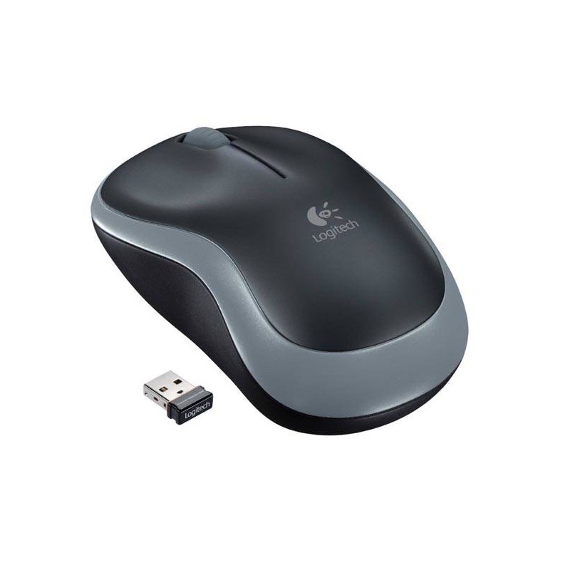 Mysz optyczna bezprzewodowa szara  LOGITECH M185 910-002238 