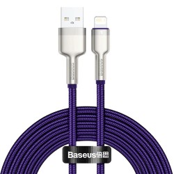 Kabel USB do Lightning Baseus Cafule, 2.4A, 2m (fioletowy)