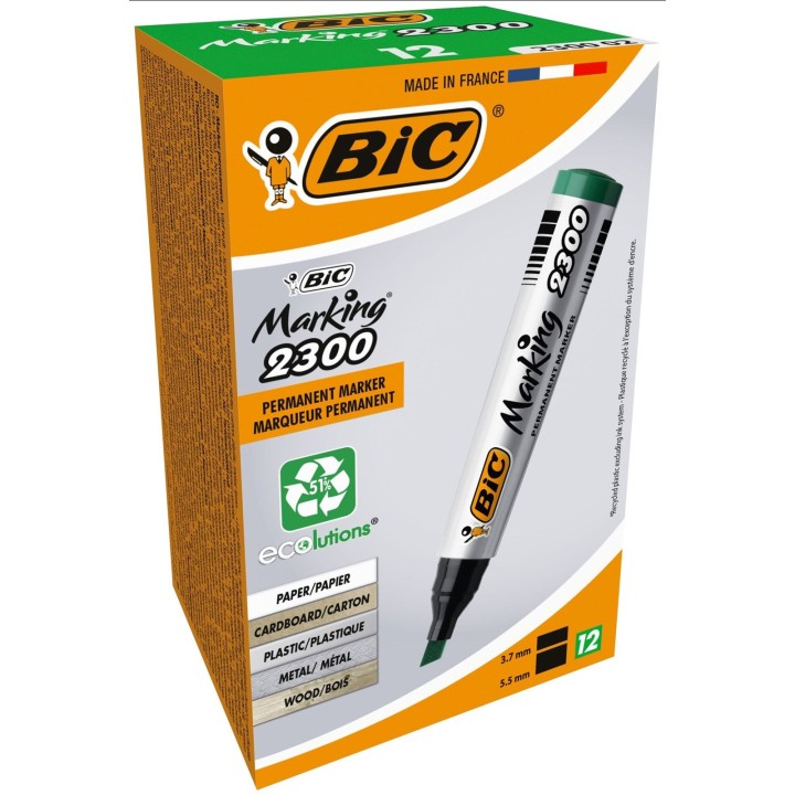 MARKER PERMANENTNY BIC 2300 8209233 ZIELONY