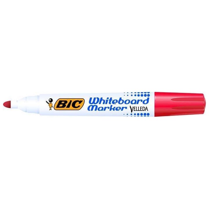 MARKER SUCHOŚCIERALNY BIC 1701 ECO 904939 CZERWONY OKRĄGŁA K. 6MM