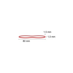 GUMKA RECEPTURKA 1.5x1.5mm śr. 50 mm 1000g CZERWONA