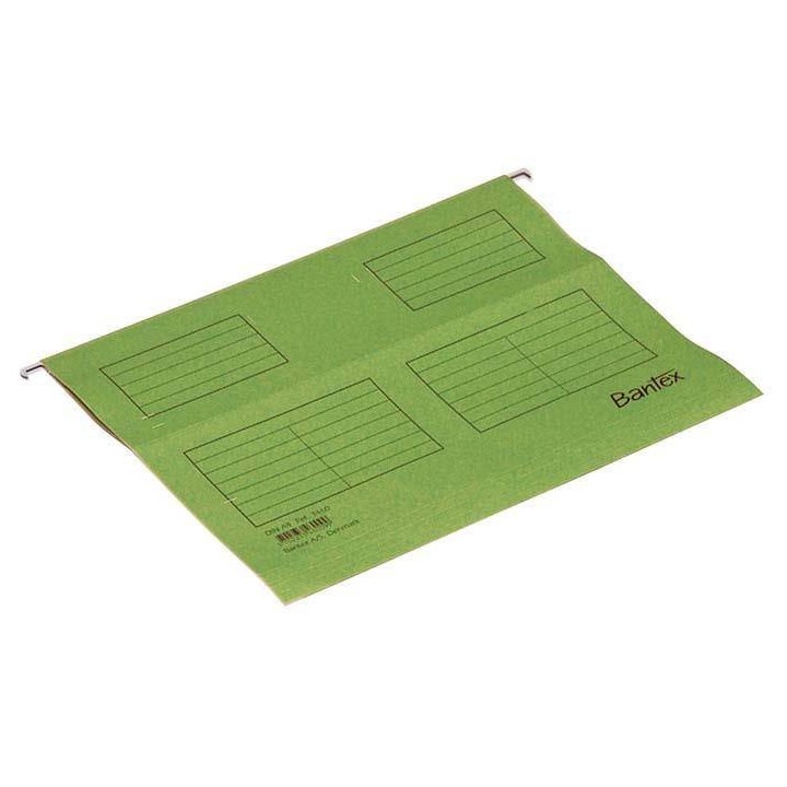 TECZKA ZAWIESZKOWA A4 BANTEX 100331436 JASNO ZIELONA Z KARTONU