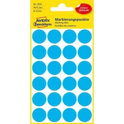 ETYKIETY SAMOPRZYLEPNE 18MM KÓŁKA DO ZAZNACZANIA AVERY ZWECKFORM 3005 NIEBIESKIE 96 SZT