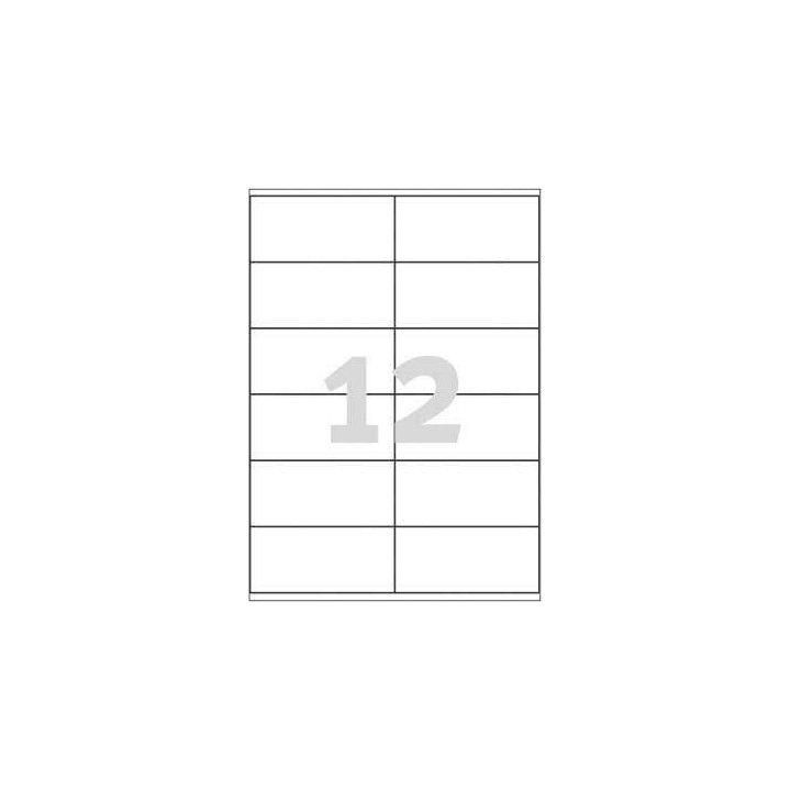 ETYKIETY SAMOPRZYLEPNE 105X48MM UNIWERSALNE AVERY ZWECKFORM TRWAŁE 3424 BIAŁE 100ARK*12SZT
