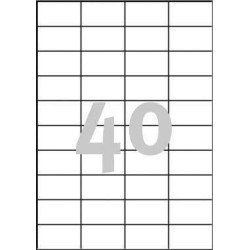 ETYKIETY SAMOPRZYLEPNE 52.5X29.7MM UNIWERSALNE AVERY ZWECKFORM TRWAŁE 3651 BIAŁE 100ARK*40SZT