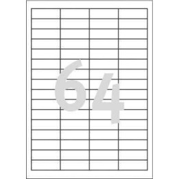 ETYKIETY SAMOPRZYLEPNE 48.5X16.9MM UNIWERSALNE AVERY ZWECKFORM TRWAŁE 3667 BIAŁE 100ARK*64SZT