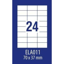ETYKIETY SAMOPRZYLEPNE 70X37MM UNIWERSALNE AVERY ZWECKFORM ECONOMY ELA011 BIAŁE 100ARK*24SZT