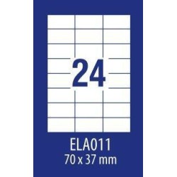 ETYKIETY SAMOPRZYLEPNE 70X37MM UNIWERSALNE AVERY ZWECKFORM ECONOMY ELA011 BIAŁE 100ARK*24SZT