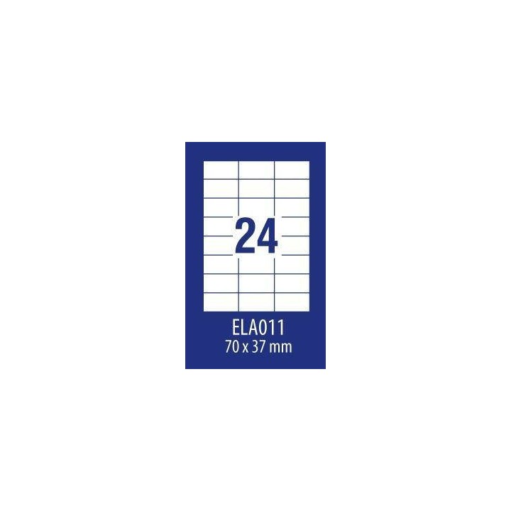 ETYKIETY SAMOPRZYLEPNE 70X37MM UNIWERSALNE AVERY ZWECKFORM ECONOMY ELA011 BIAŁE 100ARK*24SZT