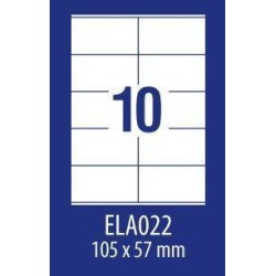 ETYKIETY SAMOPRZYLEPNE 105X57MM UNIWERSALNE AVERY ZWECKFORM ECONOMY ELA022 BIAŁE 100ARK*10SZT