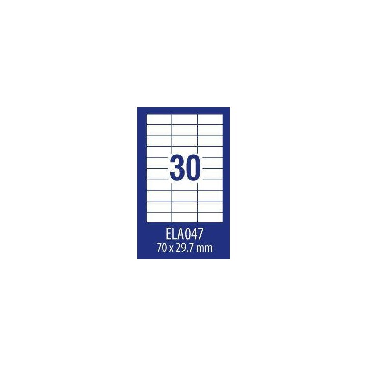 ETYKIETY SAMOPRZYLEPNE 70X29.7MM UNIWERSALNE AVERY ZWECKFORM ECONOMY ELA047 BIAŁE 100ARK*30SZT
