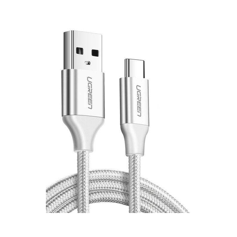 Kabel UGREEN  	US288USB do USB-C, QC3.0, 1m (biały)