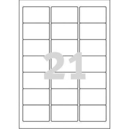 ETYKIETY SAMOPRZYLEPNE 63.5X38.1MM ADRESOWE AVERY ZWECKFORM J8560-25 PRZEZROCZYSTE 25ARK*21SZT