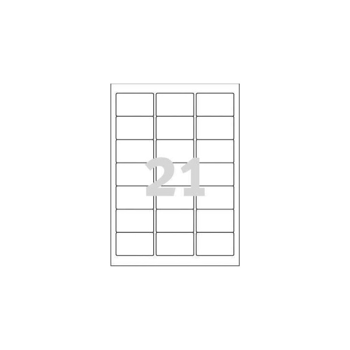 ETYKIETY SAMOPRZYLEPNE 63.5X38.1MM ADRESOWE AVERY ZWECKFORM J8560-25 PRZEZROCZYSTE 25ARK*21SZT
