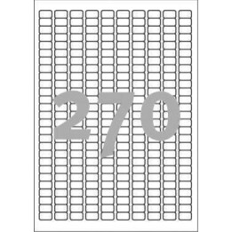 ETYKIETY SAMOPRZYLEPNE 17.8X10MM DO CZASOWEGO ETYKIETOWANIA AVERY ZWECKFORM USUWALNE L4730REV-25 BIAŁE 30ARK*270SZT