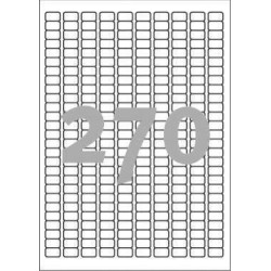 ETYKIETY SAMOPRZYLEPNE 17.8X10MM DO CZASOWEGO ETYKIETOWANIA AVERY ZWECKFORM USUWALNE L4730REV-25 BIAŁE 30ARK*270SZT