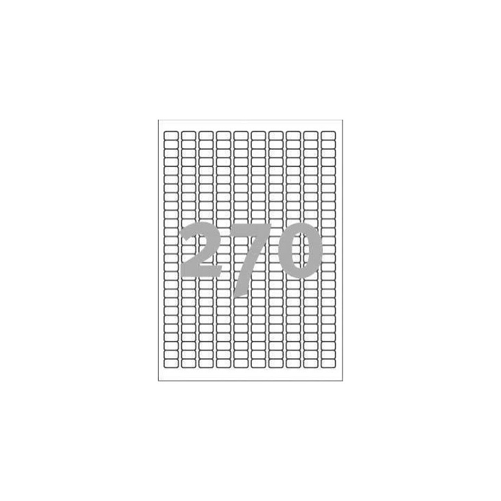 ETYKIETY SAMOPRZYLEPNE 17.8X10MM DO CZASOWEGO ETYKIETOWANIA AVERY ZWECKFORM USUWALNE L4730REV-25 BIAŁE 30ARK*270SZT