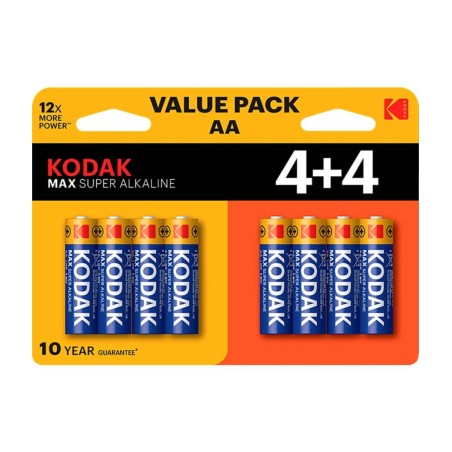 Bateria alkaliczna AA KODAK MAX alkaline 30419902 4+4szt