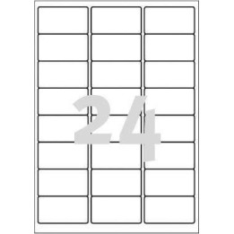 ETYKIETY ZEWNĘTRZNE 63.5X33.9MM OCHRONNE, ZABEZPIECZAJĄCE AVERY ZWECKFORM L4773-20 BIAŁE 20ARK*24SZT