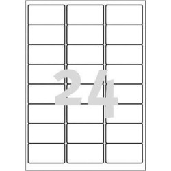 ETYKIETY ZEWNĘTRZNE 63.5X33.9MM OCHRONNE, ZABEZPIECZAJĄCE AVERY ZWECKFORM L4773-20 BIAŁE 20ARK*24SZT