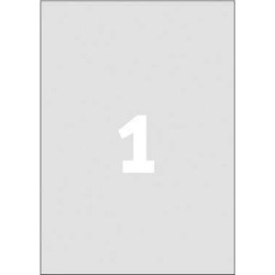 ETYKIETY SAMOPRZYLEPNE 210X297MM ZNAMIONOWE POLIESTROWE AVERY ZWECKFORM L6013-20 SREBRNE 20ARK*1SZT