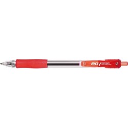 Długopis żelowy automatyczny z gumowym uchwytem RYSTOR BOY GEL EKO 422-001 czerwony 0.5
