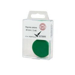 Magnesy 38mm VICTORY OFFICE PRODUCTS 5038KM2-15 zielone 2szt
