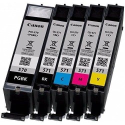 Tusz oryginalny CANON PGI570/CLI571PGBK/C/M/Y/BK 0372C004 CMYK  Bliste ml