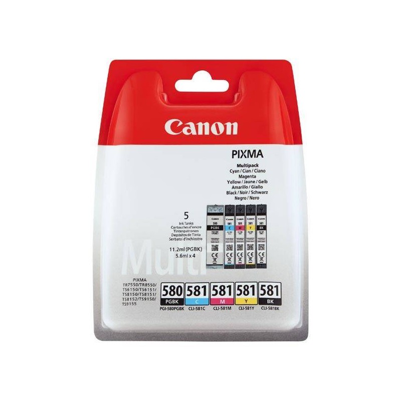 Tusz oryginalny CANON PGI580PGBK 2078C005 CMYK  2 ml