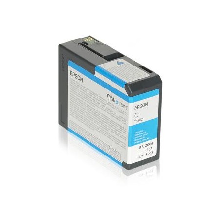 Tusz oryginalny EPSON T5802 C13T580200 Cyan  80 ml