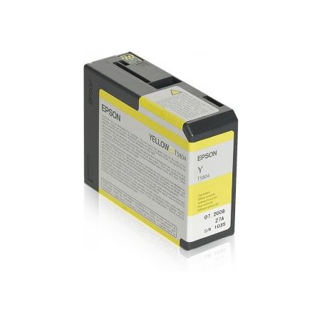 Tusz oryginalny EPSON T5804 C13T580400 Yellow  80 ml