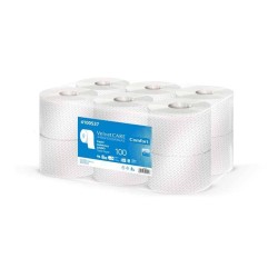 Papier toaletowy dwuwarstwowy celulozowy VELVET Care Jumbo 100 Comfort 4100537 biały 100m 12 SZT.