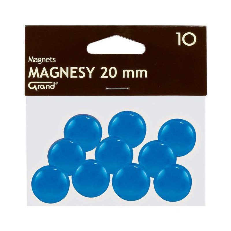Magnesy 20mm Grand 130-1690 niebieske 10szt
