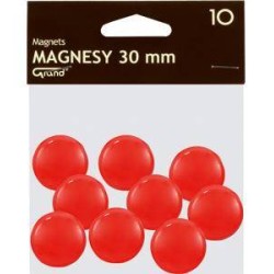 Magnesy 30mm Grand 130-1695 czerwone 10szt