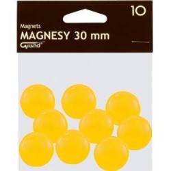 Magnesy 30mm Grand 130-1698 żółte 10szt