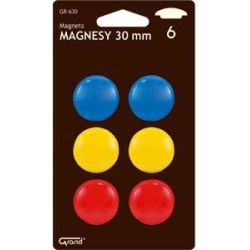 Magnesy 30mm Grand GR-630 130-1550 mix kolorów 6szt