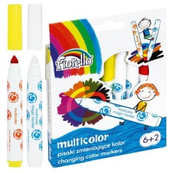 Flamastry zmieniające kolor Fiorello GR-F166 – 6 MULTICOLOR 160-2035 mix*6+2szt