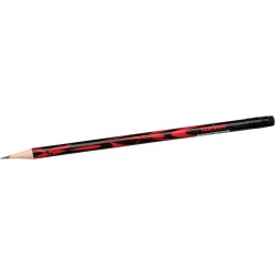 Ołówek z gumką CENTRUM BLACK & RED 83006N HB 1szt