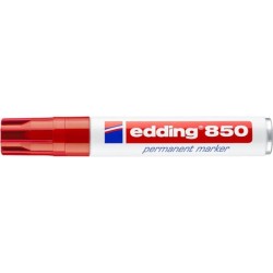 Marker permanentny EDDING 850 czerwony 5-15 mm