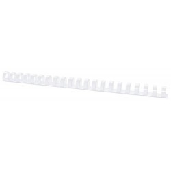 Grzbiet plastikowy 16mm (145 kartek) OFFICE PRODUCTS biały 100 szt.
