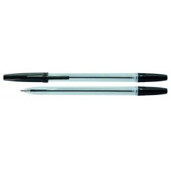 Długopis OFFICE PRODUCTS czarny 1.0mm przezroczysta