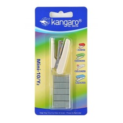 Zszywacz KANGARO Mini-10/Y2+zszywki beżowy 10 kart