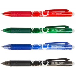 Długopis wymazywalny automatyczny Q-CONNECT czerwony 1.0mm