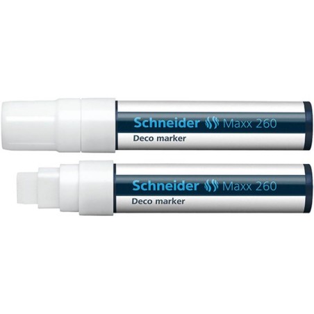 Marker kredowy  SCHNEIDER Maxx 260 Deco biały 5-15mm