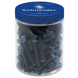 Naboje do piór SCHNEIDER niebieskie 100szt plastikowy słoik