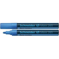 Marker kredowy  SCHNEIDER Maxx 265 Deco jasnoniebieski okrągła 2-3mm zawieszka 1szt