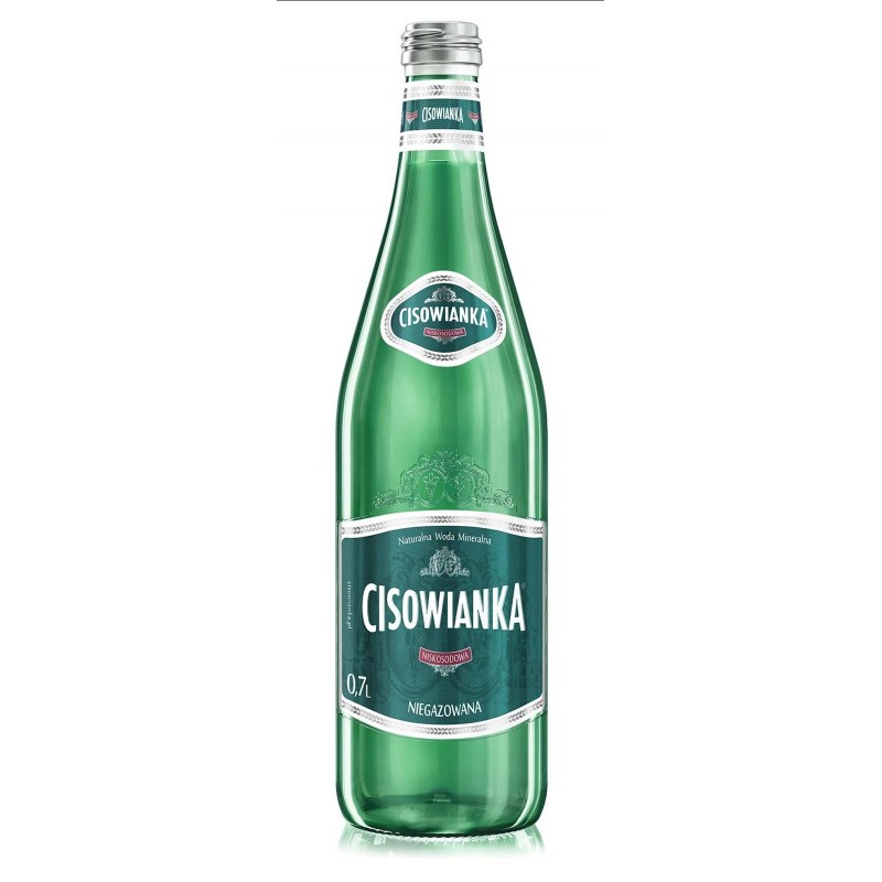 Woda niegazowana butelka szklana CISOWIANKA Classique 0,7l