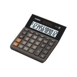 Kalkulator biurowy 136x127x27,6mm CASIO MH-12BK-S solarne+bateria LR44