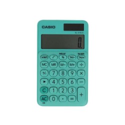 Kalkulator kieszonkowy 118x70x8,4mm CASIO SL-310UC-GN BOX miętowy solarne+bateria LR1130