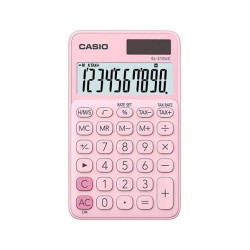 Kalkulator kieszonkowy 118x70x8,4mm CASIO SL-310UC-PK BOX różowy solarne+bateria LR1130